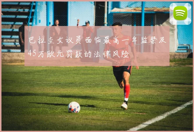 巴拉圭女议员面临最高一年监禁及45万欧元罚款的法律风险
